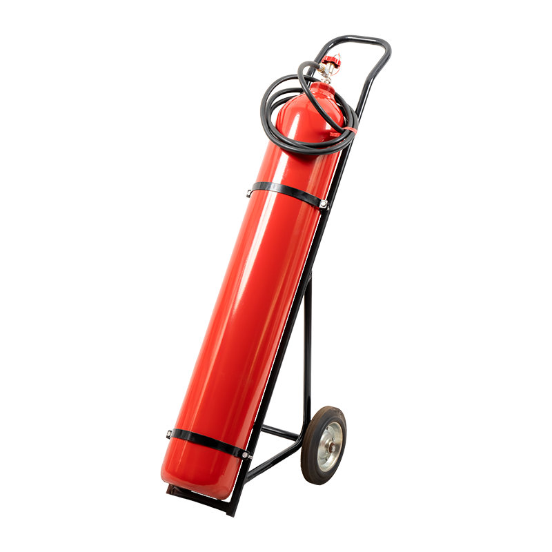 Extincteur de 10 kg de chariot en acier CO2